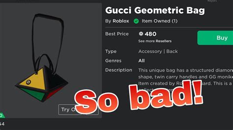 roblox gucci geometric bag|gucci robux bag.